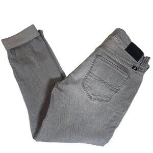 Lucky Brand Jeans Womens 4 27 Gray Light Wash Brooke Capri Distressed Slim Denim